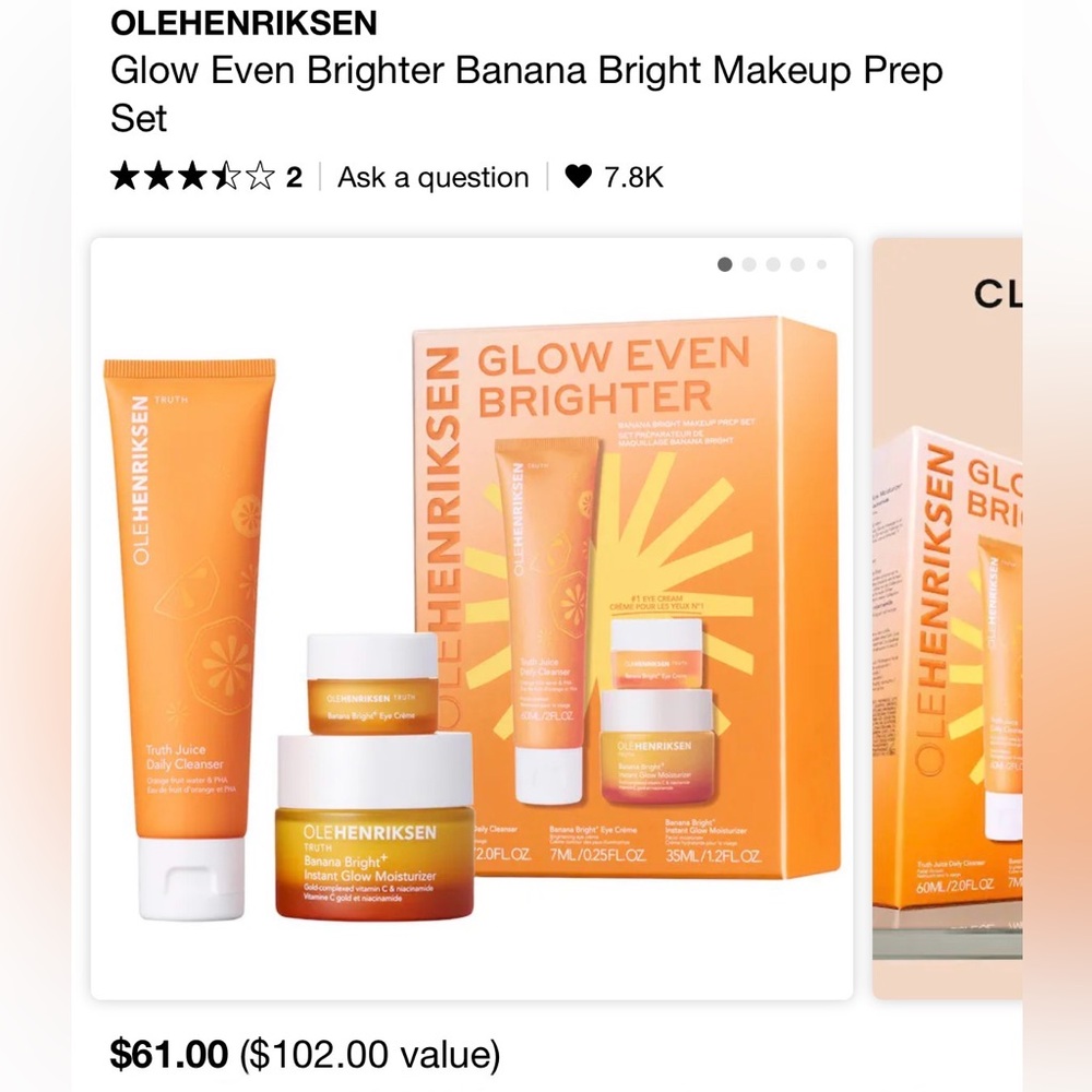 OleHenriksen Glow Even Brighter Banana Bright Makeup Prep Set - Picture 10 of 10